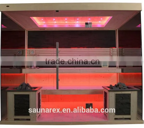 Hemlock Modern Sauna Room With Glass photo-3