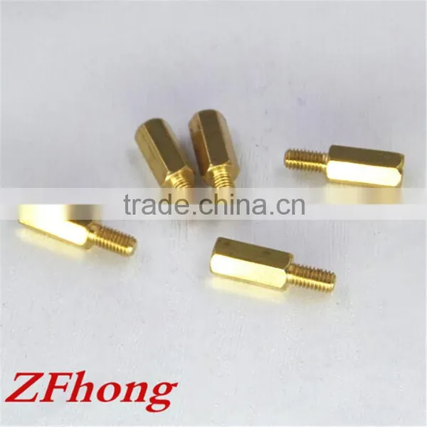 Factory M2 M2.5 M3 M4 Brass Male Female Threaded Hex Standoff Pcb Brass Standoff Spacer photo-4