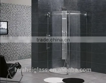 90*90 100*100 Framed Sliding Glass Arc Shower Screens photo-5