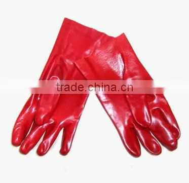 15 Inch Red Pvc Household Gloves Industrial Gloves photo-2