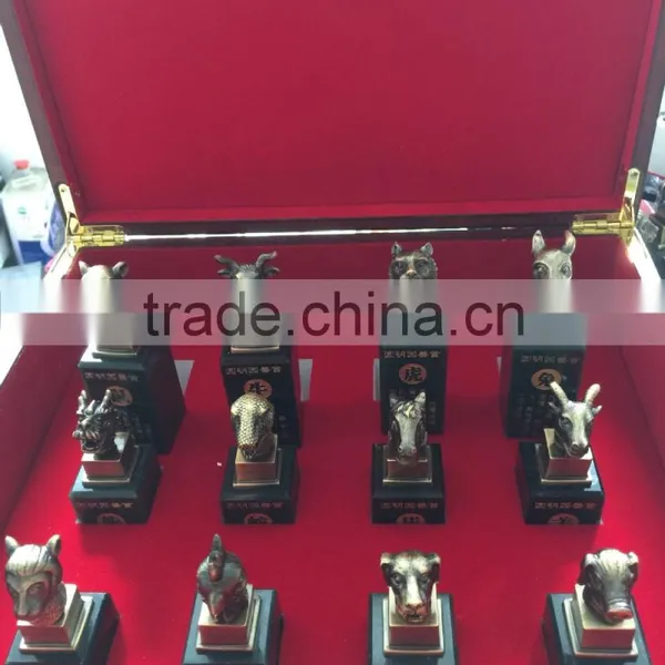 Hetian Jade Seal, Bronze-plated Jade Seal Craft photo-2