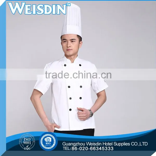 Mandarin Collar Short-sleeve Chef Coat photo-4