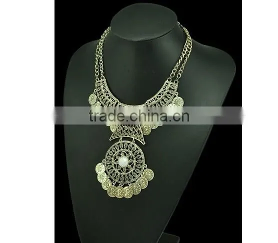 2016 Gypsy Coin Tassel Collar Bohemian Vintage Exaggerate Necklace photo-5