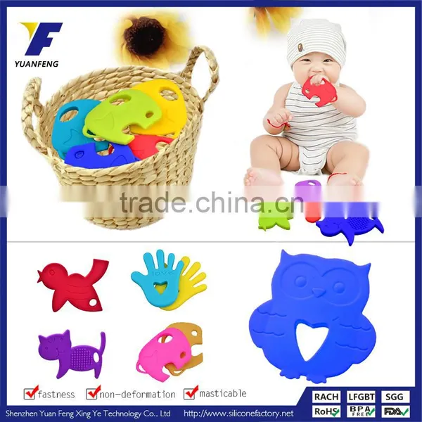 Infant Cute Teether Silicone Bird Toy Food Grade Safe Baby Teether photo-4