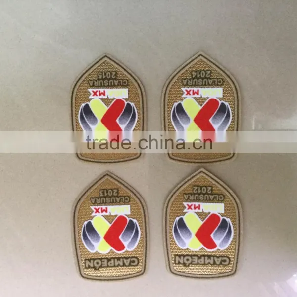 Factory Direct Flocking Sport Brand Patch Iron on Patches for Jackets photo-6