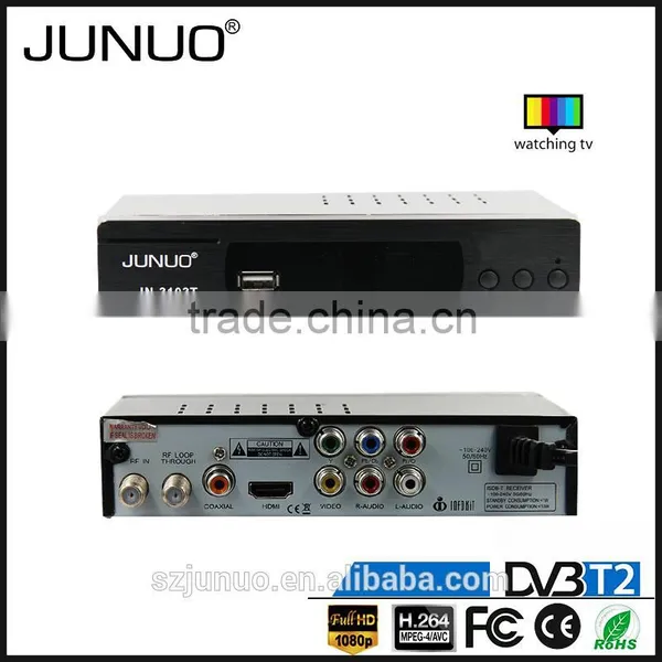 JUNUO Manufacture OEM Quality Full HD Strong Signal Tuner Mstar 7t01 Dvb t2 Digital tv Decoder Set Top Box Tanzania photo-5