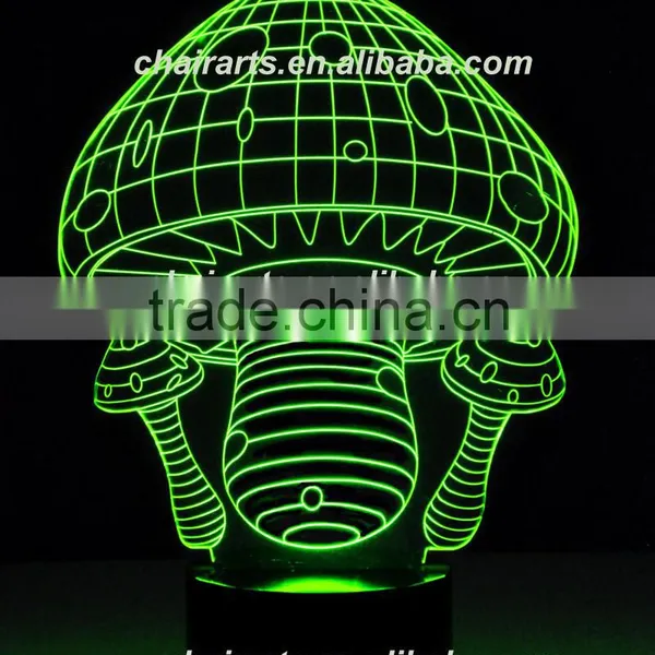 New Remote Control 3d Led Illusion Lamp photo-4