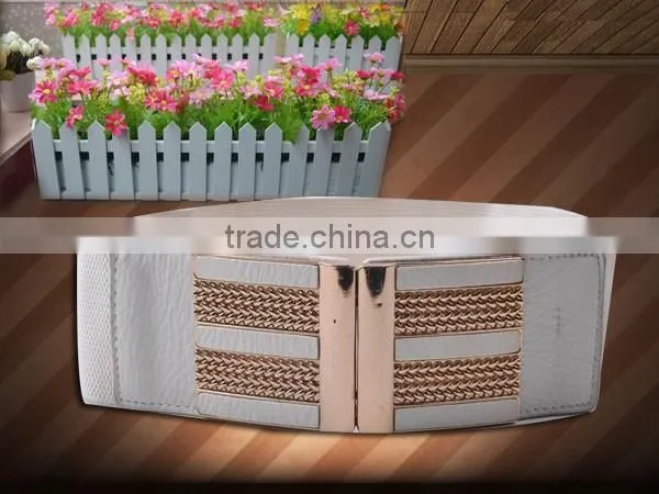 Fashion Gold Buckle Ladys Party Belt All Match Western Stretch Womens Waist Belt photo-4