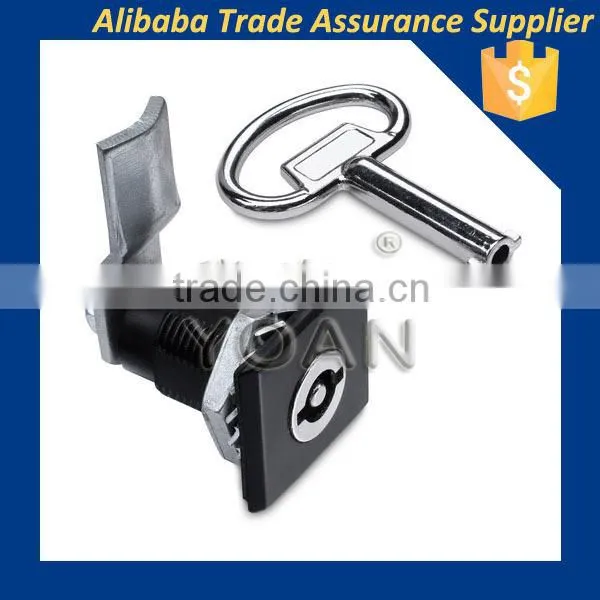 Cabinet door cylinder vise action latch