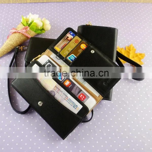 Flip Magnetic Leather Wallet Cellphone Case Universal Cellphone Case