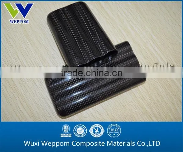 Delicate Portable Real 100% Carbon Fiber Cigar Case Made From Carbon Fiber Material photo-2