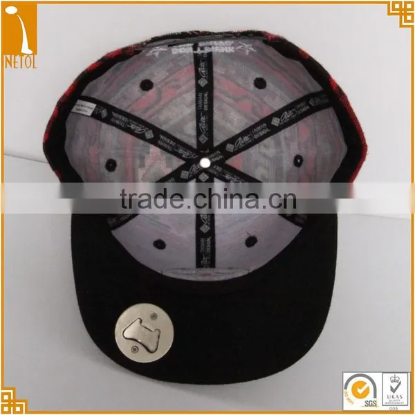 6 Panel Sports Style Bottle Opener Snapback Baseball Caps photo-4