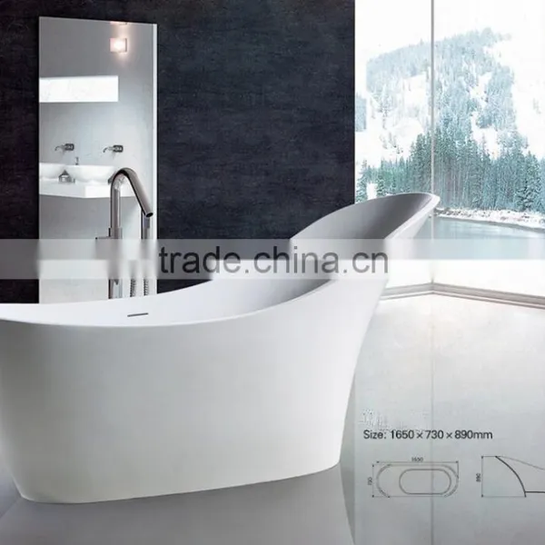 2016 Top Quality Custom Round Stone Bathtub,Acrylic Portable Bath Tub,artificial Stone Free Standing Bathtub photo-2