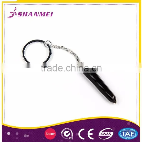 Custom Logo Gemstone Alloy Keychain Ring Factory photo-6