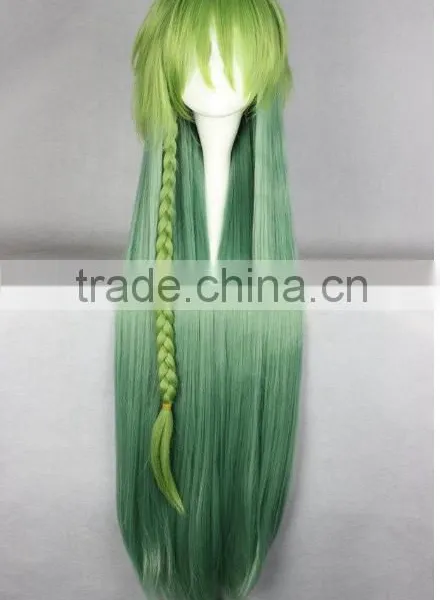Tokyo Anime Wig Long Straight Green Braid Wig N424