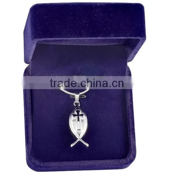 Christ Fish Religious Cremation Jewelry photo-4