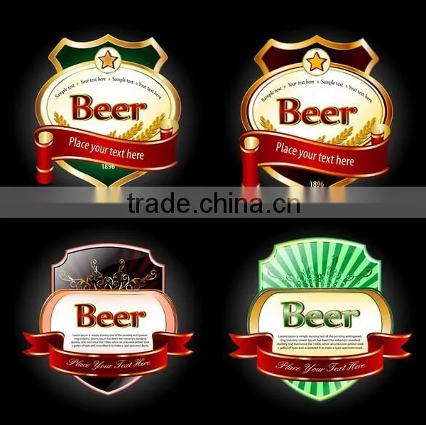 Self Adhesive Sticker Label Gold Foil Embossing Labels Accept Custom Order photo-3