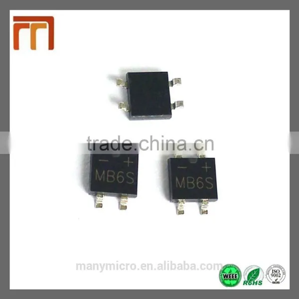 Surface Mount Regular Bridge Rectifier 0.5A MB6S