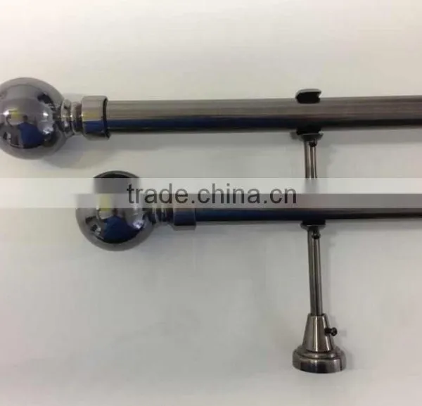 Double Dual Extendable Curtain Rod & Finial Set For Australia Market photo-2