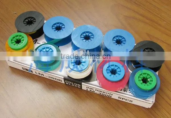 INK RIBBON LM-IR300B(WHITE) for MAX LETATWIN Electronic Lettering Machine LM-370E,LM-380A,LM-380E,LM-390A/PC