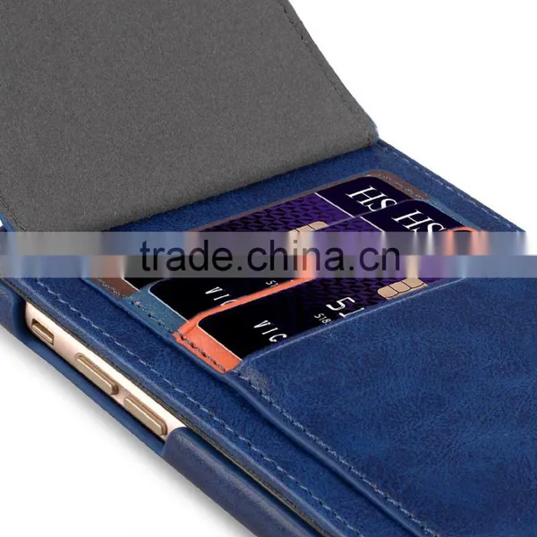 Newly Flip Cover Phone Case Blue PU Leather Case for Apple IPhone 7 Plus(5.5") photo-5