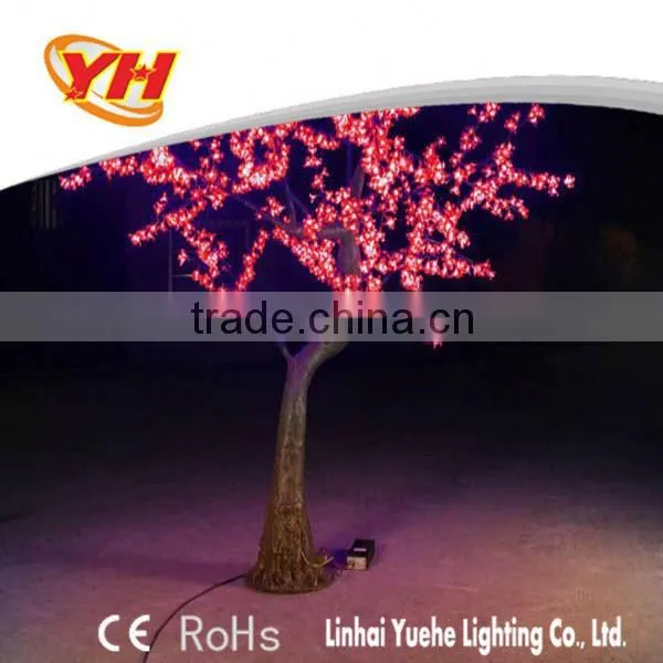 Nwe 2014 Artificial Cherry Blossom Led Tree Light Decoration Trunk Christmas Tree Artificial Flower With Led Lights Tree Sales