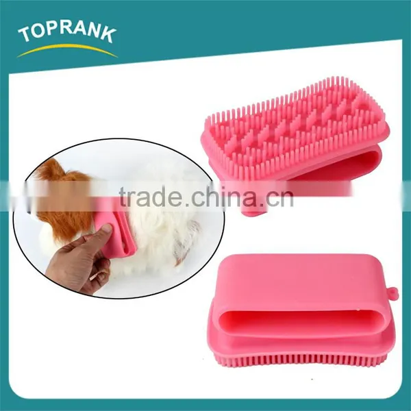 New Design Pet Grooming Cleaning Bath Brush Soft Silicone Dog Brush