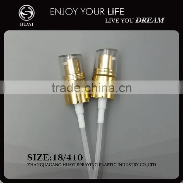 18mm Golden Aluminum Lotion Spray Pump