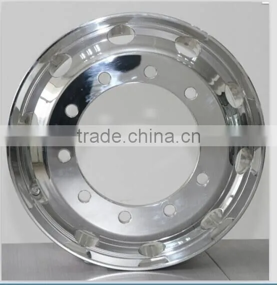 Polished and Machined Forged Aluminum Truck Wheel 22.5x8.25, 22.5x9.00, 22.5x11.75. 24.5x8.25 photo-2