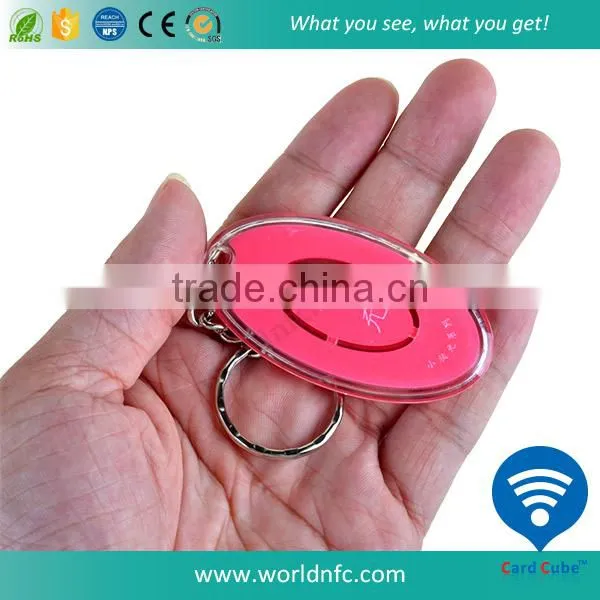 Waterproof RFID 125khz Keychain With PC Material With Hitag 1 Chip photo-4