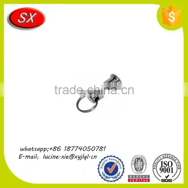 High Strength Custom Brass CNC Machining Various Type Metal Black Coating Clevis Pin Threaded photo-2