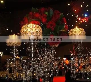 Crystal Centerpiece Wedding Table Candelabra photo-2