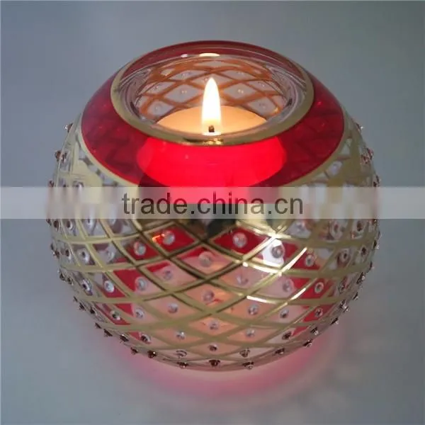 Mercury Round Glass Tealight Candle Holder Made in China photo-6