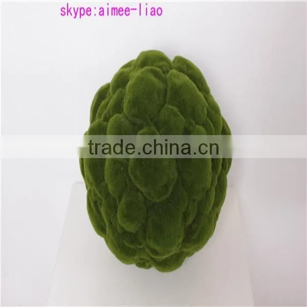 Q111925 China Wholesale Plastic Artificial Moss Home Decoration Moss Ball photo-2