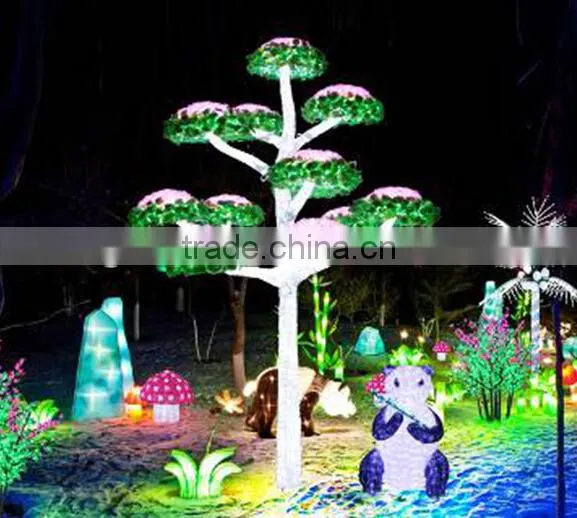 Led Lighting Flood Tree Cherry Coco Pine Tree With Lighting Effect photo-4