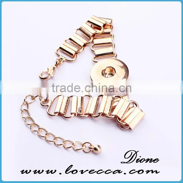 New Arrival Multicolor Hollow Leather Snap Button Bracelet Fit for 18mm Buttons Wholesale photo-6
