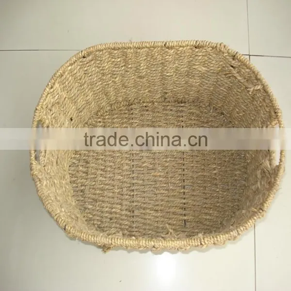 Oveal Hand Woven Seagrass Basket photo-3