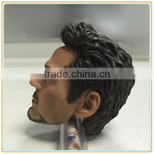1 6 Ironman 3 Movie Character Robert Downey Jr.head Sculpture photo-4