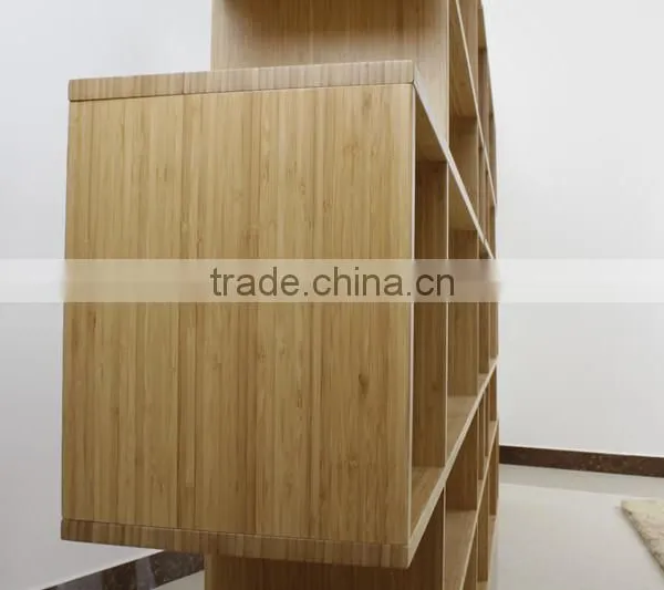 Nice Attractive Design Bamboo Bookshelf With Magazine Holder photo-4