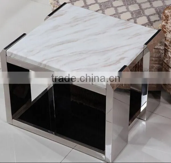 C8025 Modern Bedside End Table Stainless Steel Side Table photo-4