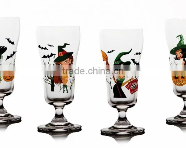 Fancy Hand Painted Wine Glass photo-4