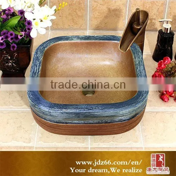 Basin Ceramic Decorated/wash Basin/porcelain Basin photo-2