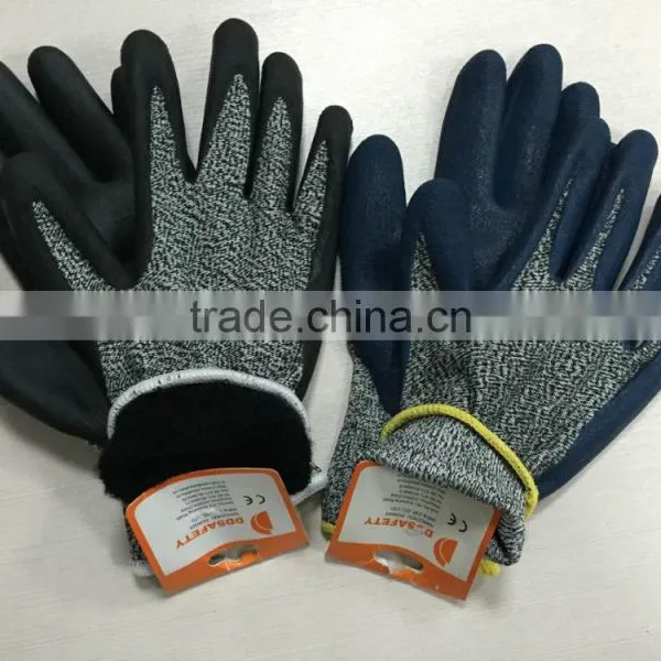 DDSAFETY Anti Cut Safety Gloves 13 Gauge Prevent Cut PU Gloves Cut Resistance Gloves photo-5