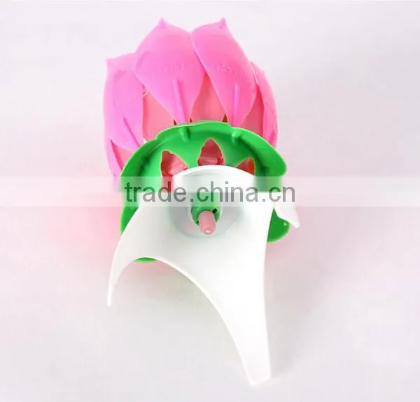 Hot Sale Popular Fireworks Lotus Flower Music Birthday Candle photo-2
