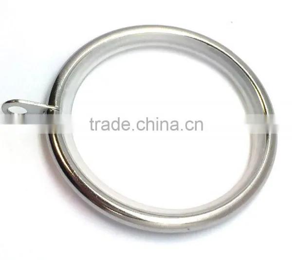 Steel Low Noise Curtain Rod Ring Fixed Eyelet Chrome Plated ID35mm/OD42mm photo-3