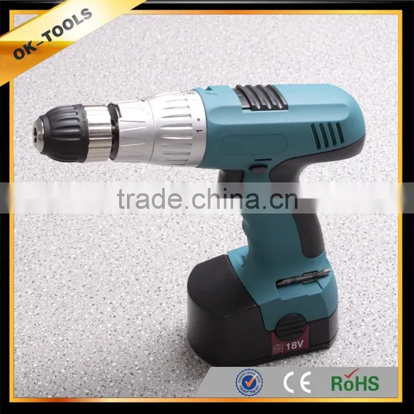 2014 New Ok-tools High Torque 13mm Electric Impact Cordless Drill of Power Tools Made in China