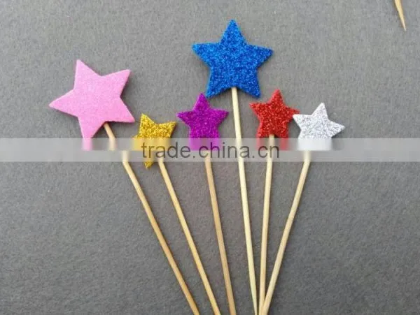 Bamboo Crown Decoration Food Pick