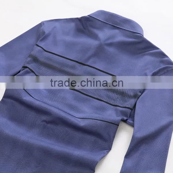 Custom Long Sleeve Cotton Solid Mens Polo t Shirt photo-5