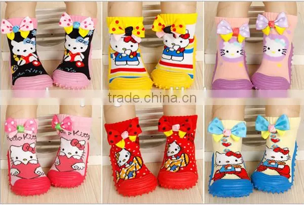 Shuoyang Crochet Booties Free Pattern Infants Socks With Rubber Sole Soft Cute Baby Sock Shoes photo-2