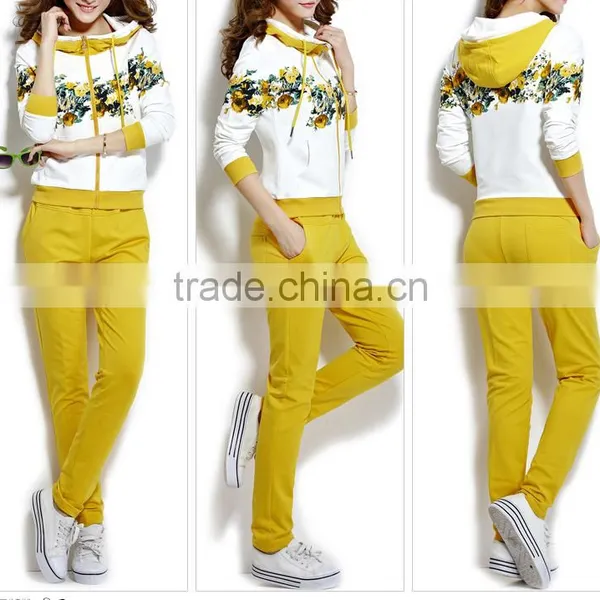 Women Casual Clothing Sets Jogging Printing Track Suit Home Dress OEM China photo-5